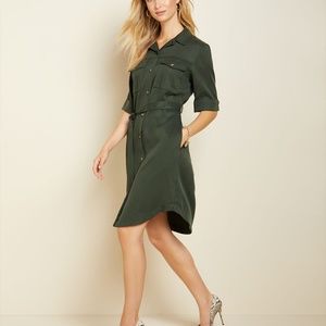 RW&CO Long Sleeve Utilitarian Belted Shirtdress Size L